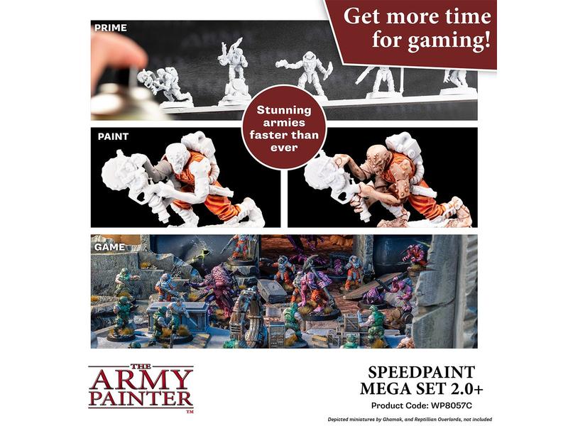 The Army Painter Farbenset Speedpaint Mega Set 2.0 50 x 18 Einschichtige, schnelle Bemallösung