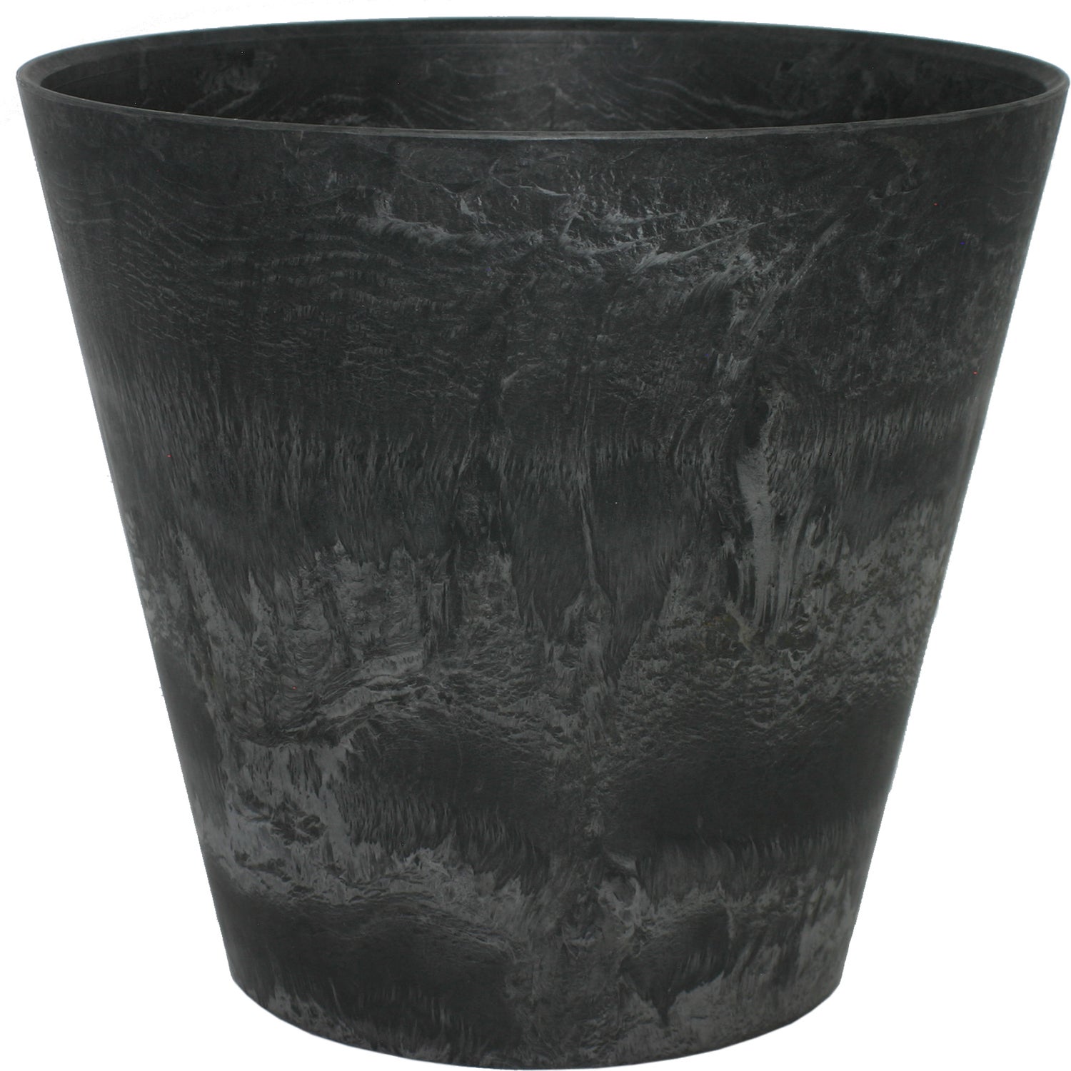 Artstone bloempot Claire D 43 H 39 cm zwart