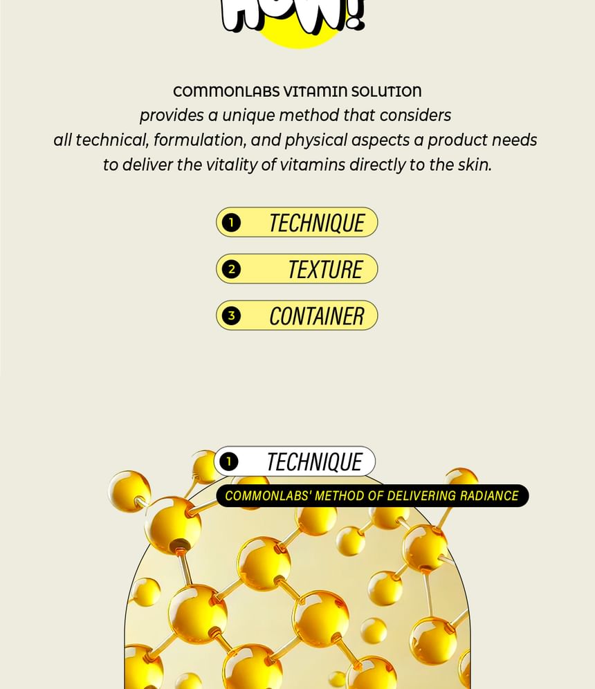 COMMONLABS - Vitamine C verhelderende peeling toner