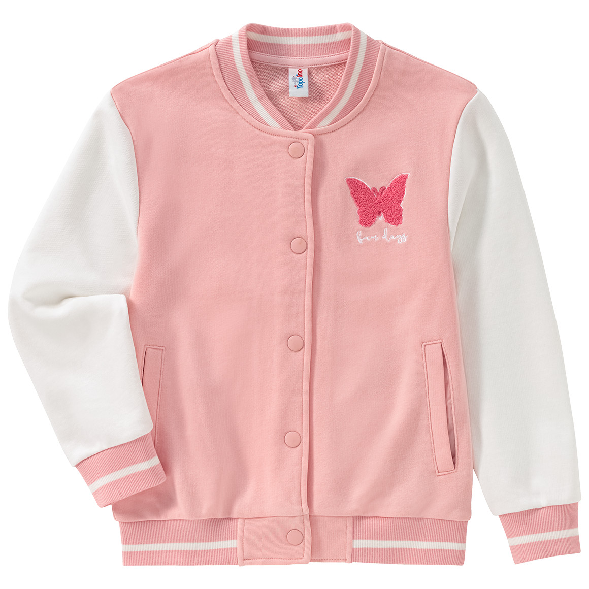 Topolino Mädchen Collegejacke aus Sweat hellrosa