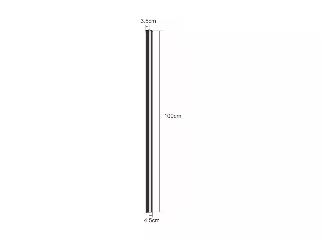 NETTLIFE Applique murale LED pour intérieur, noir, variable, 100 cm, moderne, 15 W, lampe de couloir, éclairage mural