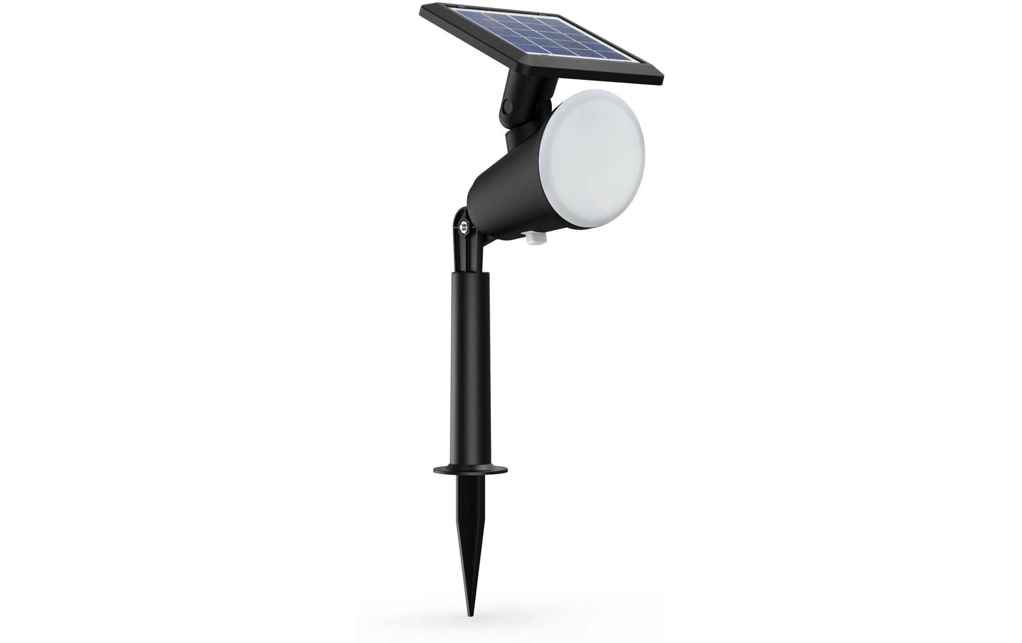 Solar Jivix Spotleuchte Spiess, Lichtsensor, 2700K, schwarzBodenspot