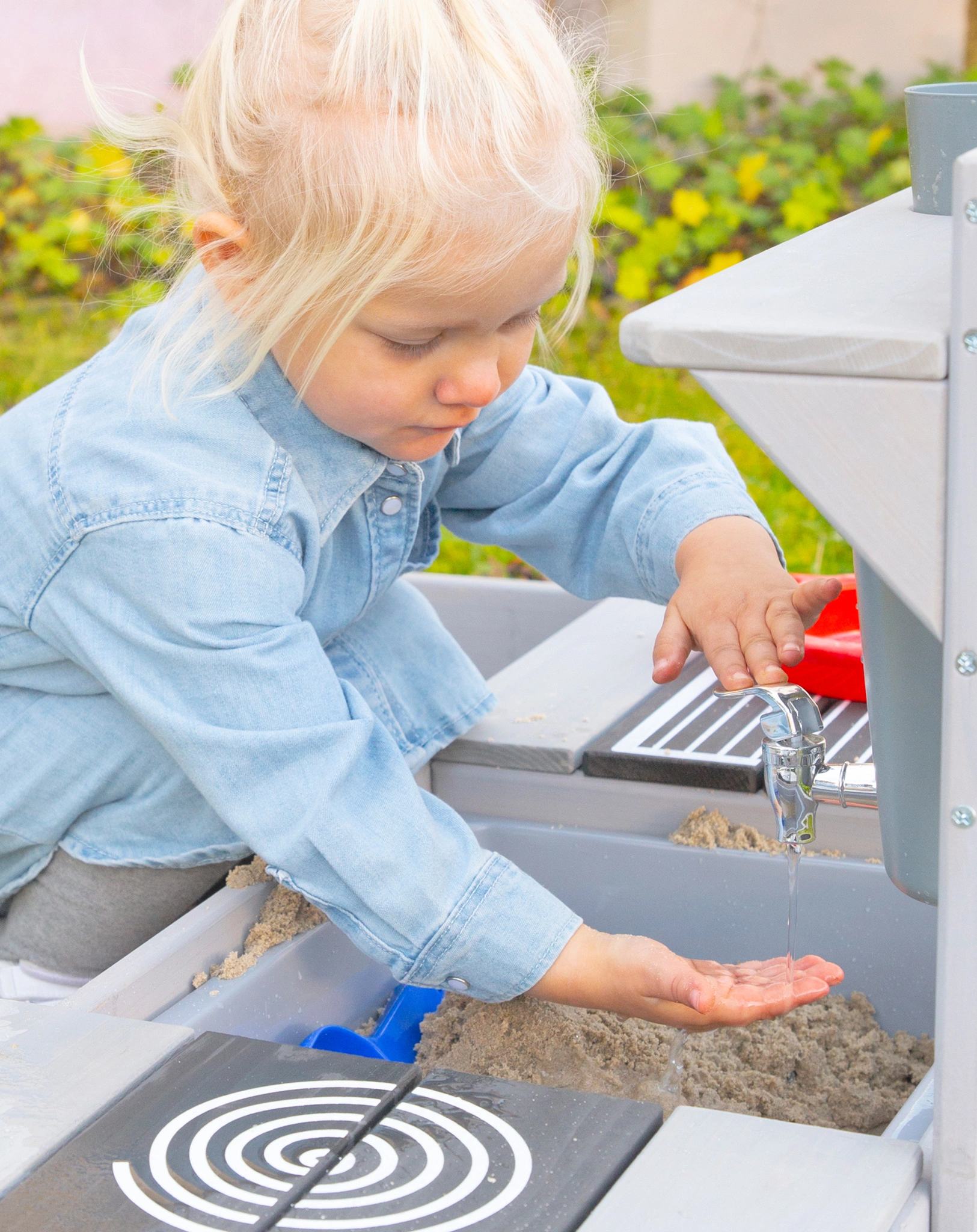 Kinder Matschküche zum Hängen I (Farbe: grau)