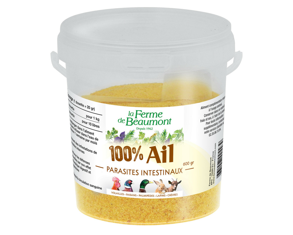 Ail déshydraté 100% ail 600 gr • parasites intestinaux