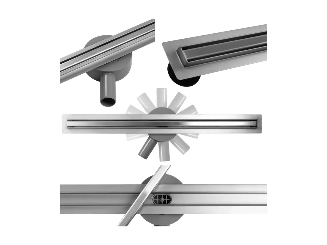Drain Linéaire Rea Eco360 Slim 80 Chrome