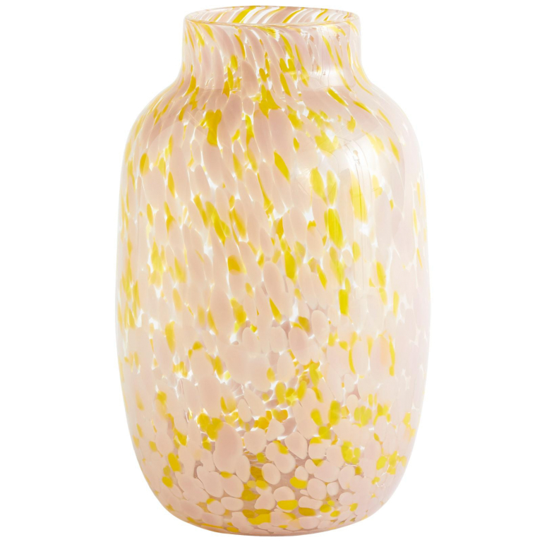 Hay Splash vaas light pink and yellow