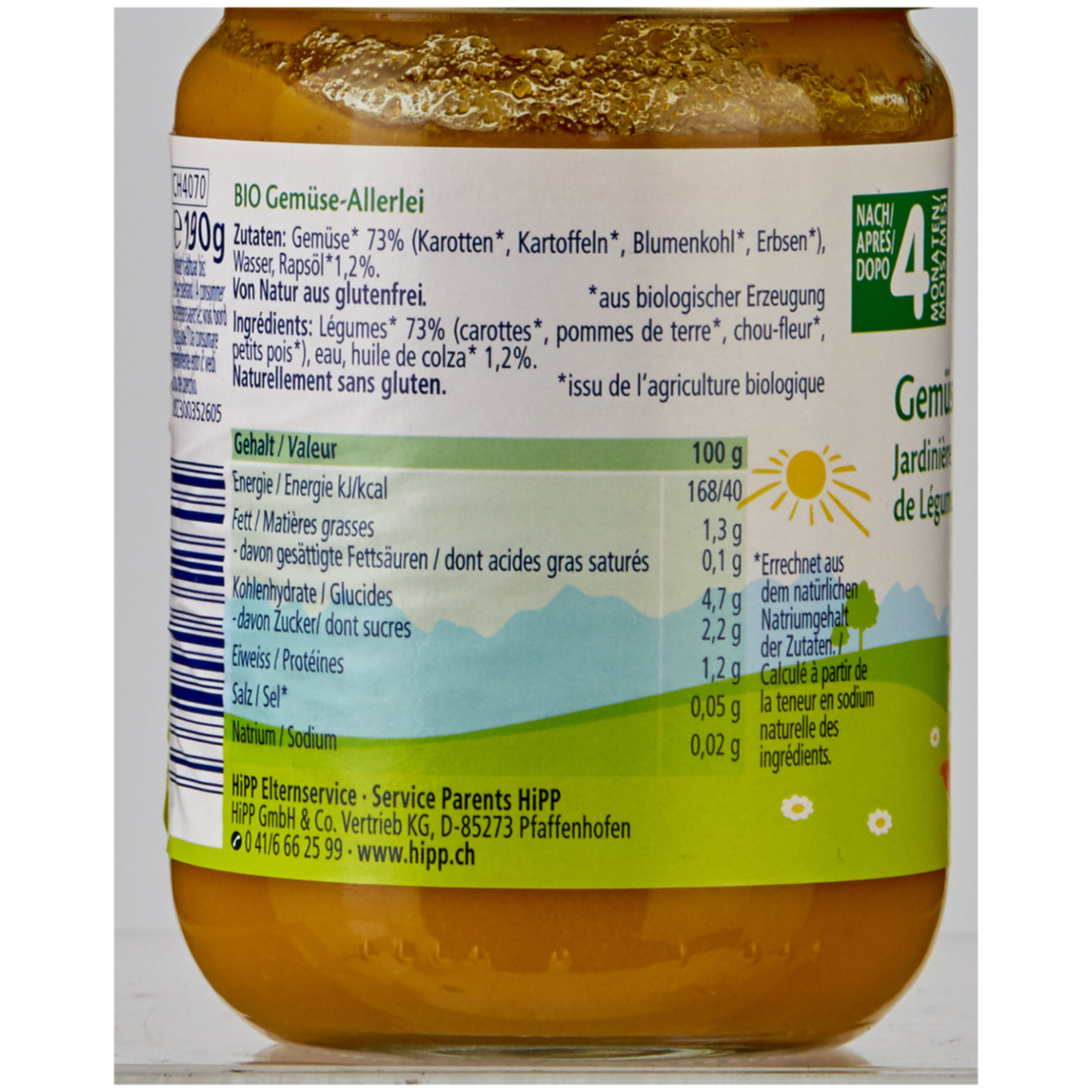 Hipp Bio Brei Gemüse-Allerlei 4+ Monate