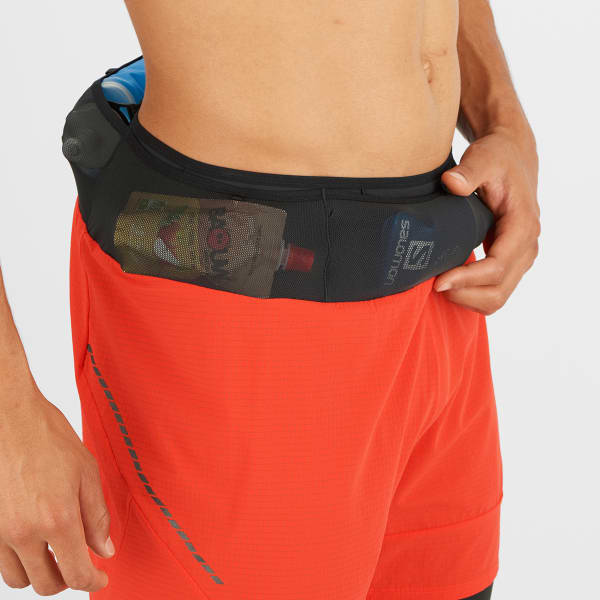 Short trail SALOMON SENSE 2IN1 SHORTS M FIERY RED BLACK