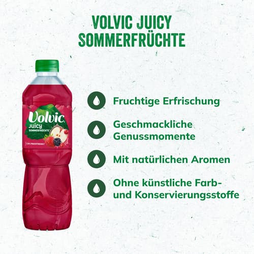 Volvic Juicy Sommerfrüchte 6x1,0 l PET (EINWEG)