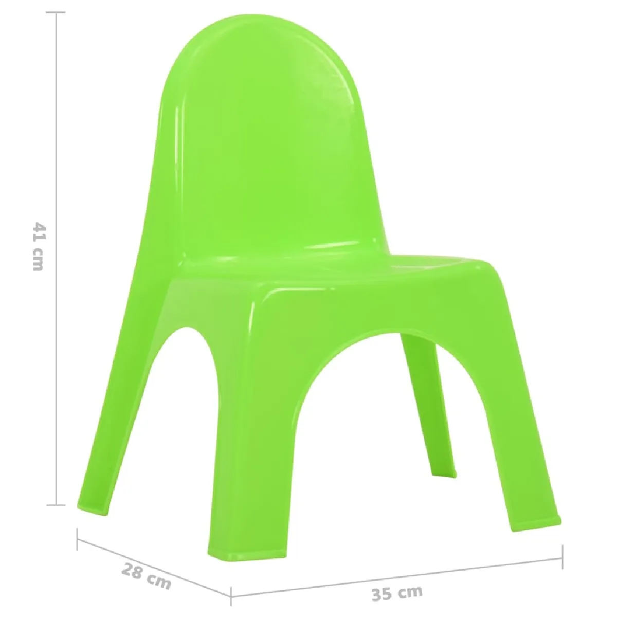 Vidaxl Ensemble table et chaises enfants PP