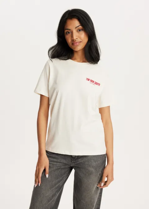 T-shirt met print rood (ROO)
