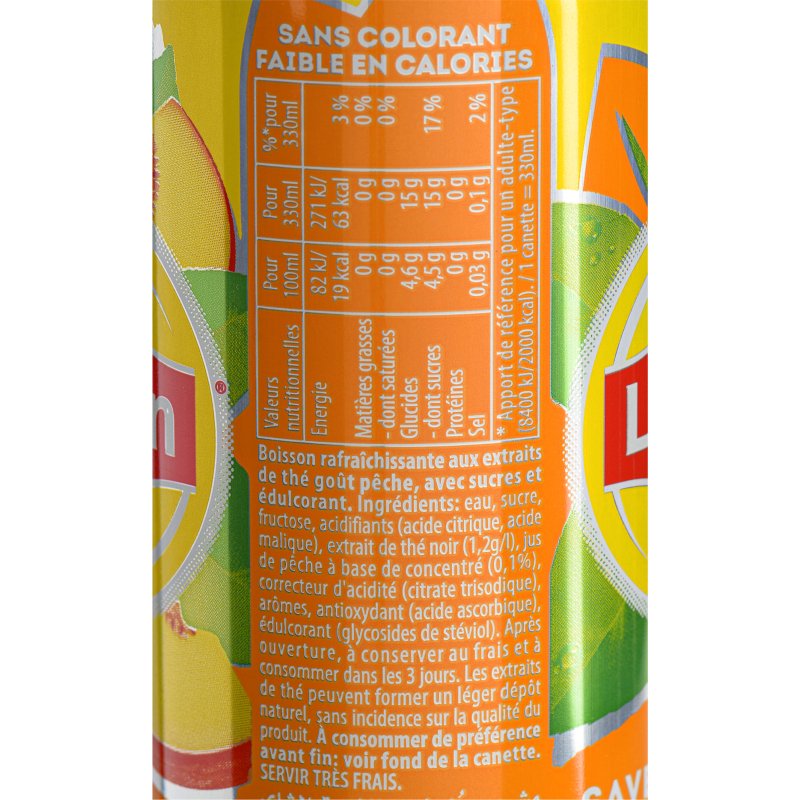 Lipton Ice Tea pêche 33 cl - 24 canettes