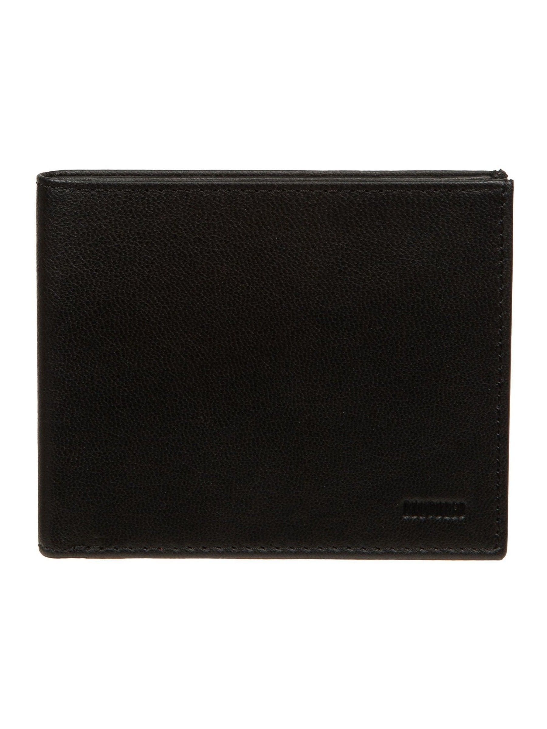 Zwart - Cultured London 'Oliver' Leather Wallet
