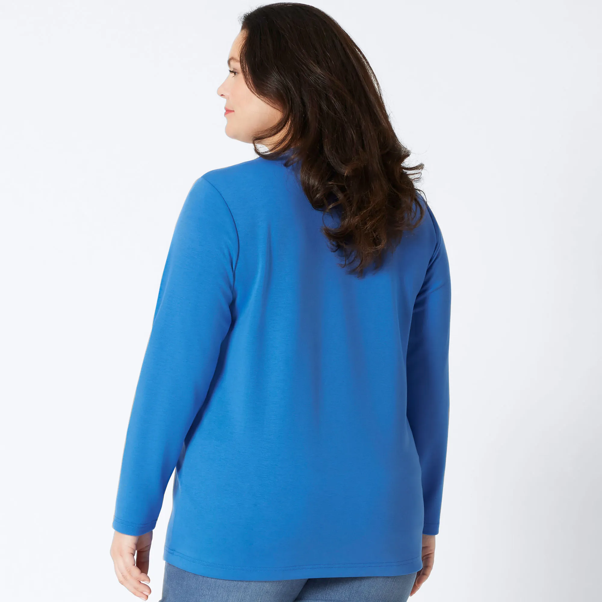Damen-Sweatshirt mit Strasssteinchen, große Größen