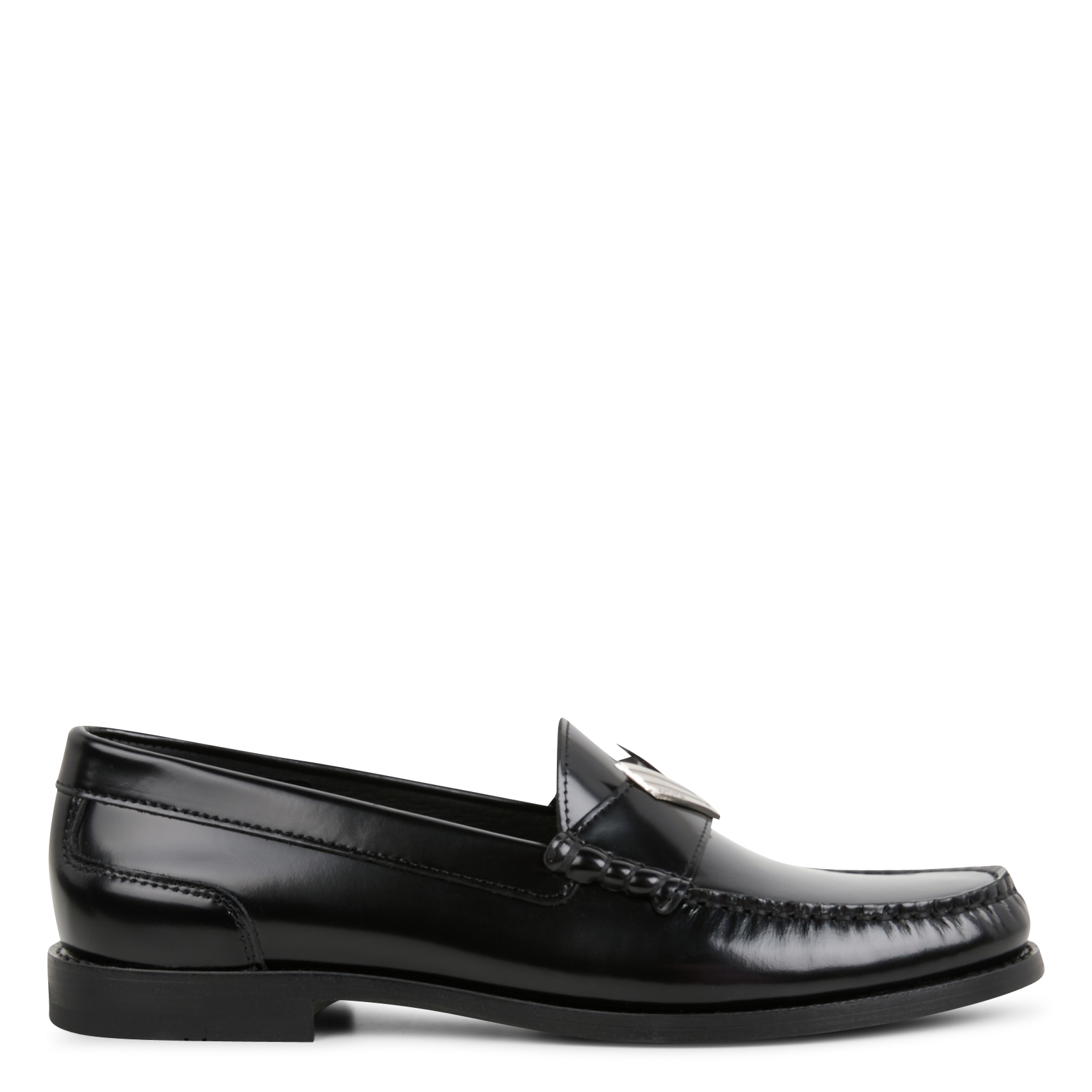 Mocassins vernis en cuir| Noir
