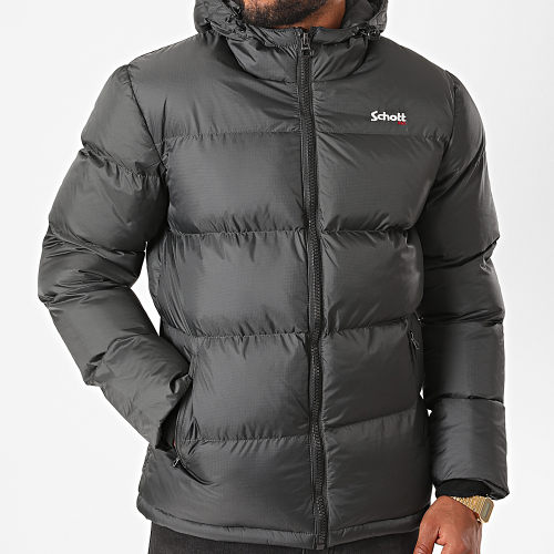 Doudoune Capuche Idaho Gris Anthracite