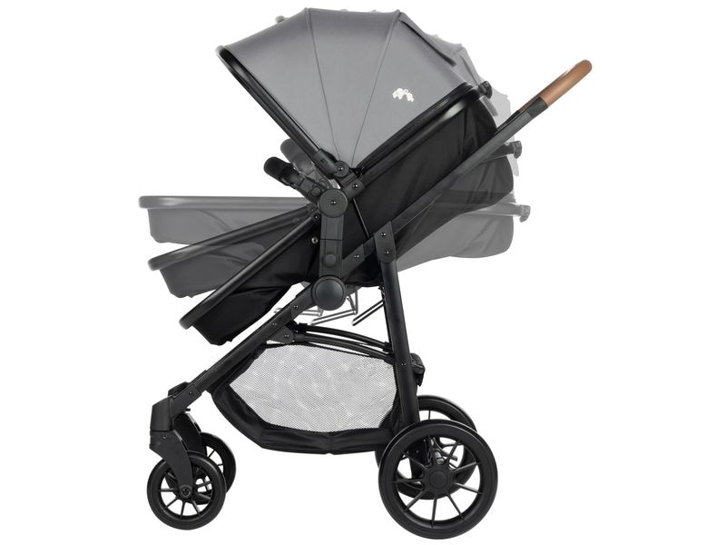 Bebeconfort Kinderwagenset Haze Trio Tinted Gray Komfort Buggy und Travelsystem