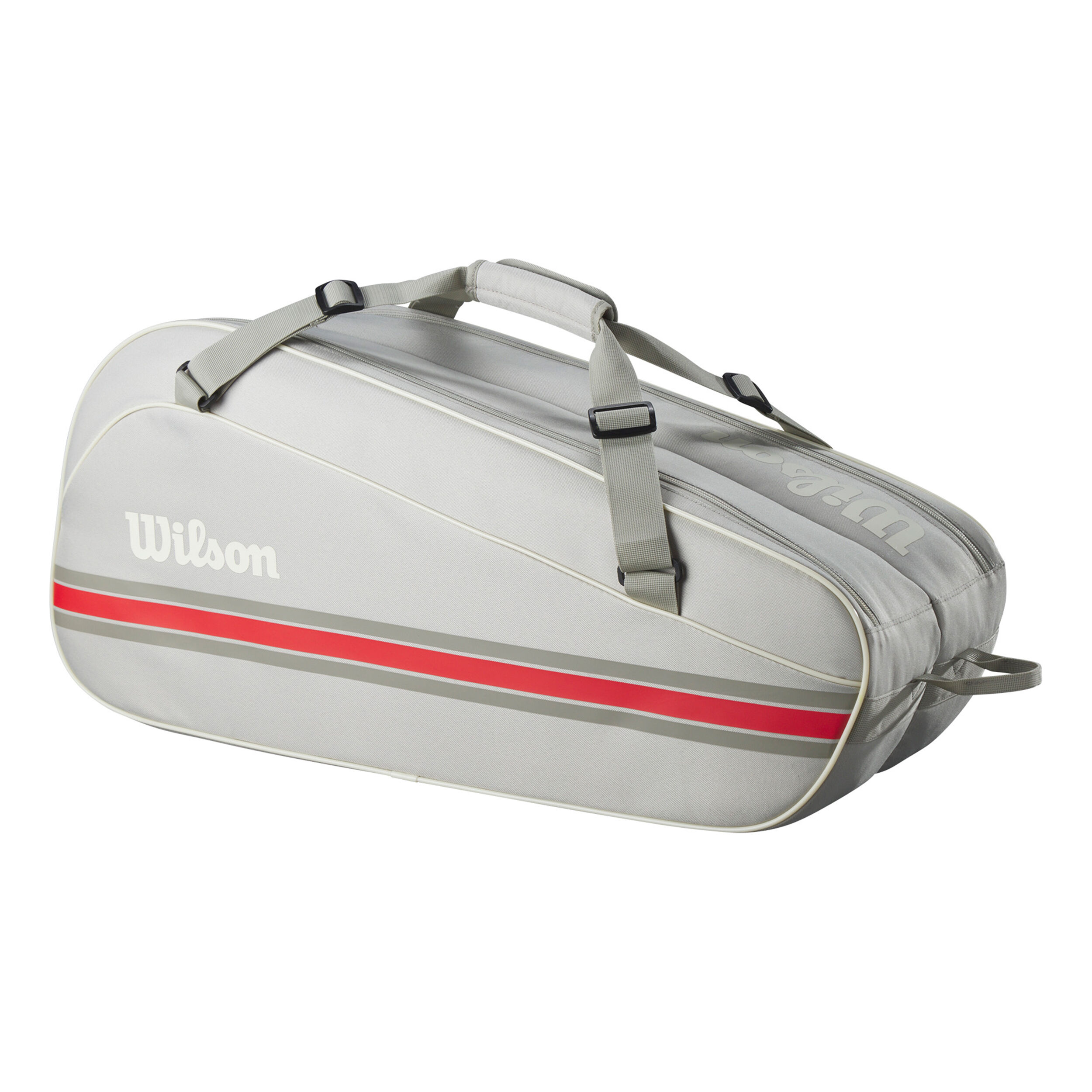 Wilson Tour Team Housse De Raquette Lot De 6 - Gris Clair