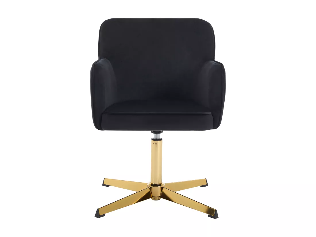 Chaise de bureau - Velours - Noir et doré - CAPULI de Pascal Morabito