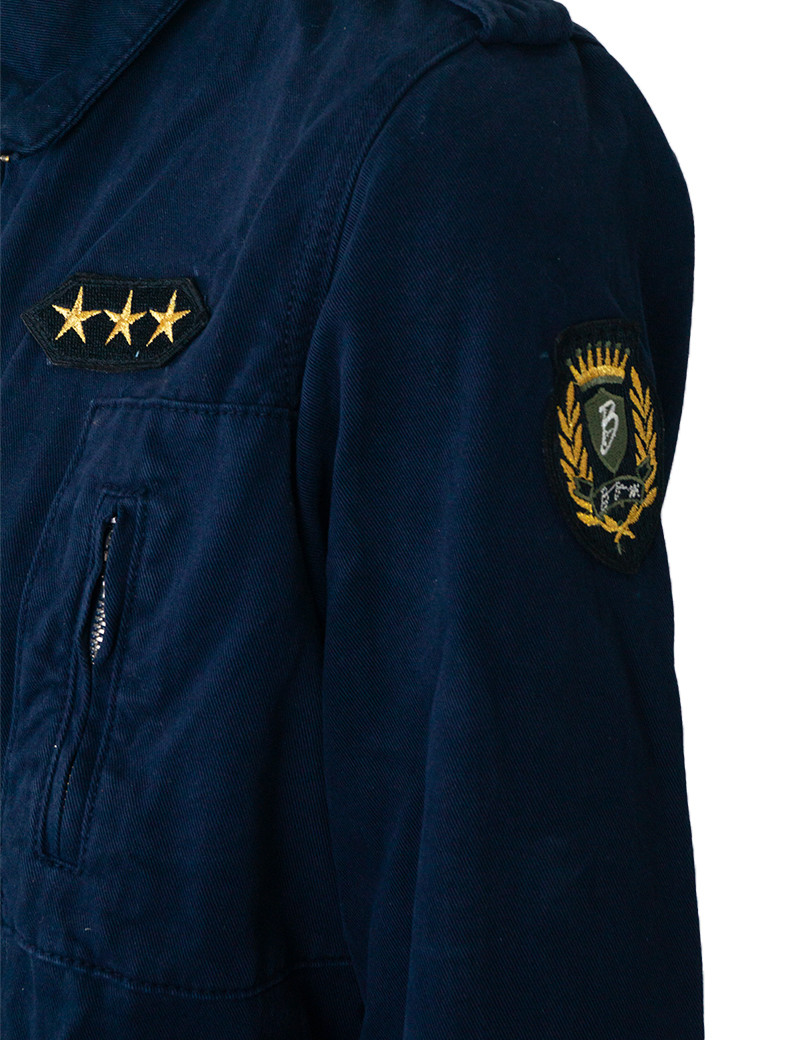 ATELIER BOHÈME VESTE SAHARIENNE VANINA BLEU MARINE