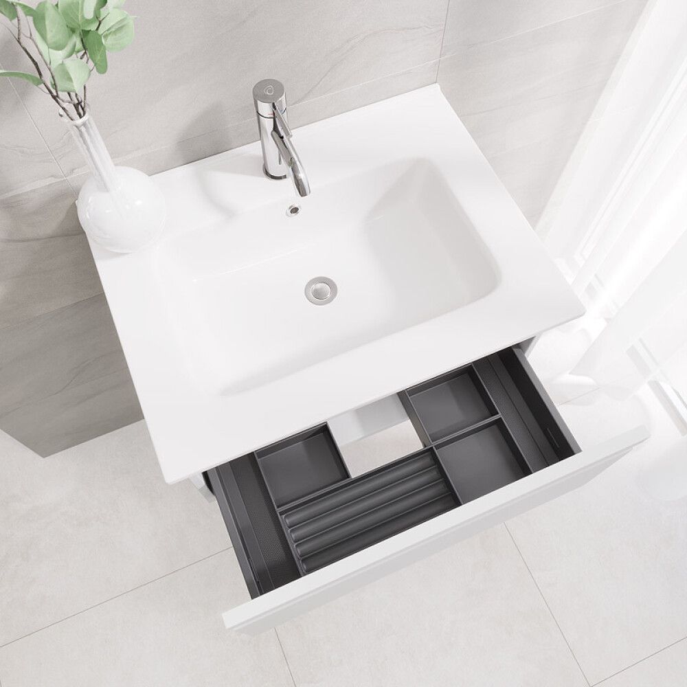 BADEROMSMØBEL CAMARGUE IQ+ FRONT HVIT MATT 60CM