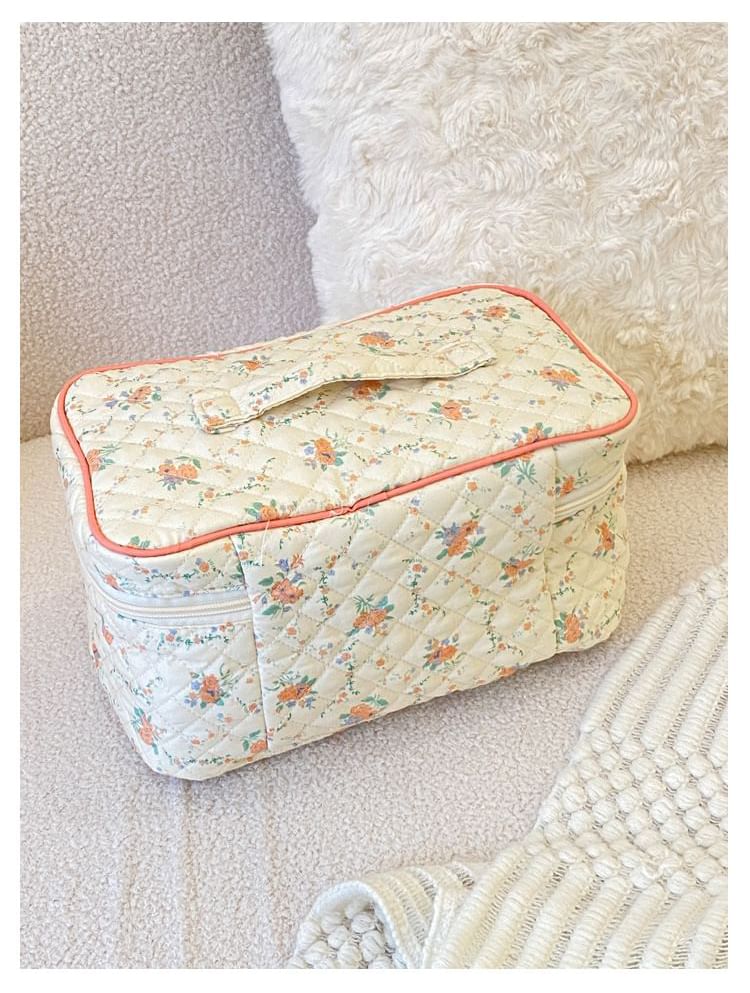 TangTangBags - Bloemen make-up tas / etui / etui / toilettas / set