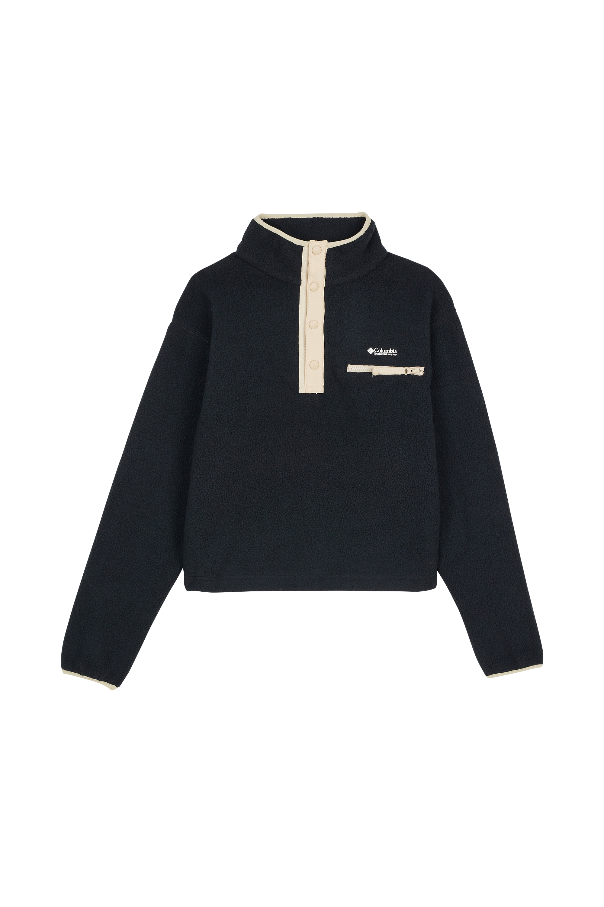 COLUMBIA Polaire Helvetia Cropped Half Snap Noir