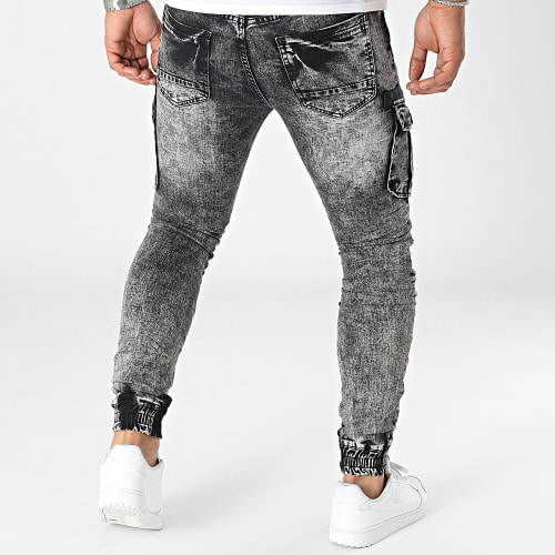 Jogger Pant Jean Slim Gris