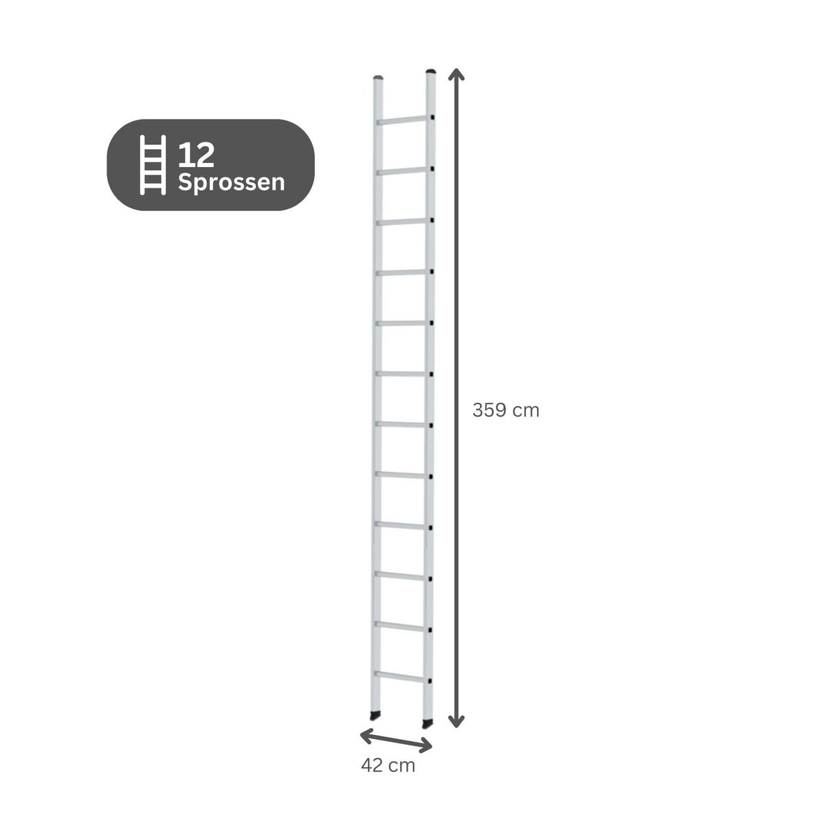 PROREGAL Sportenladder zonder dwarsbalk 12 sporten