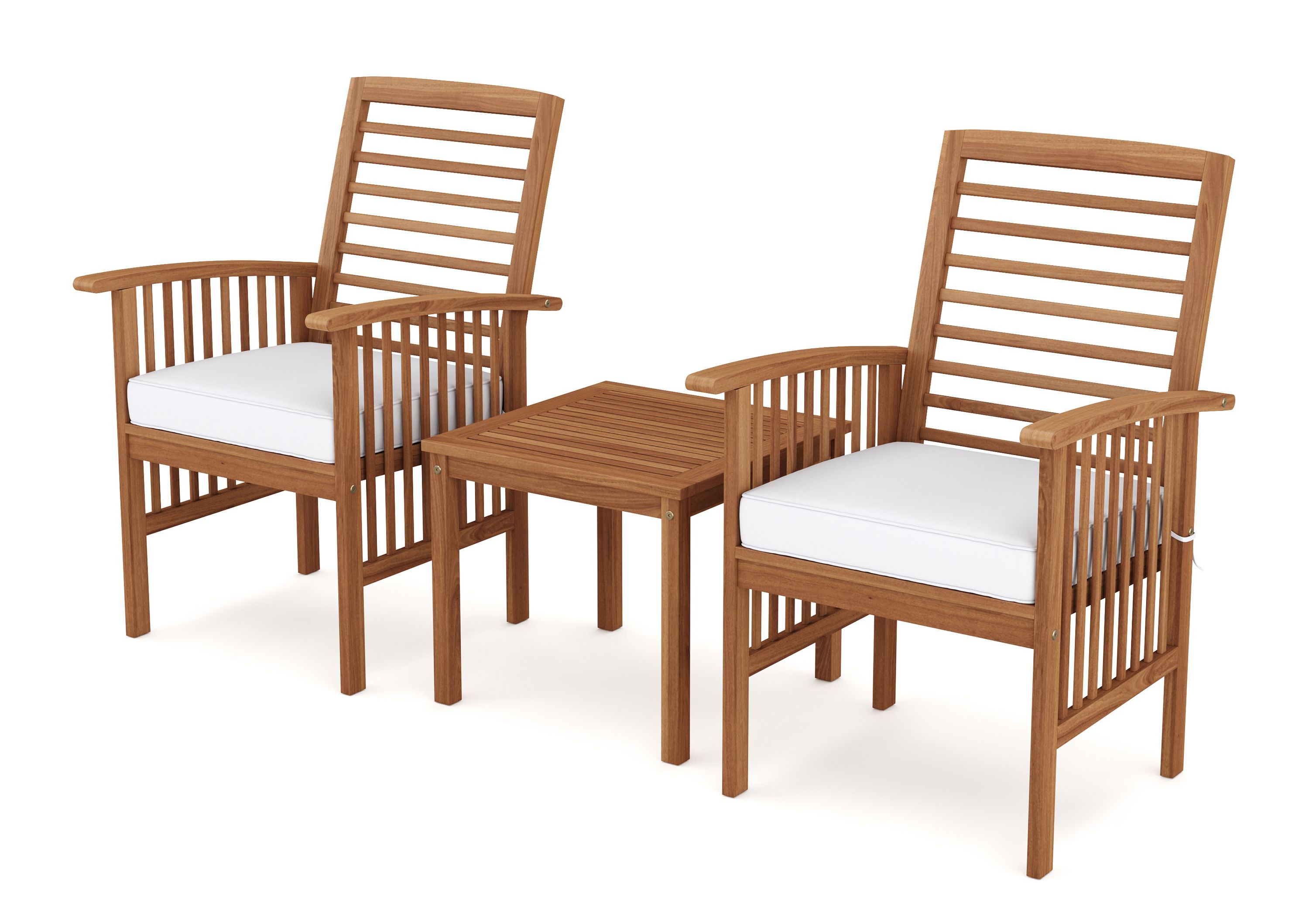 Gartenmöbel Set Holz CORDOBA 3-teilig