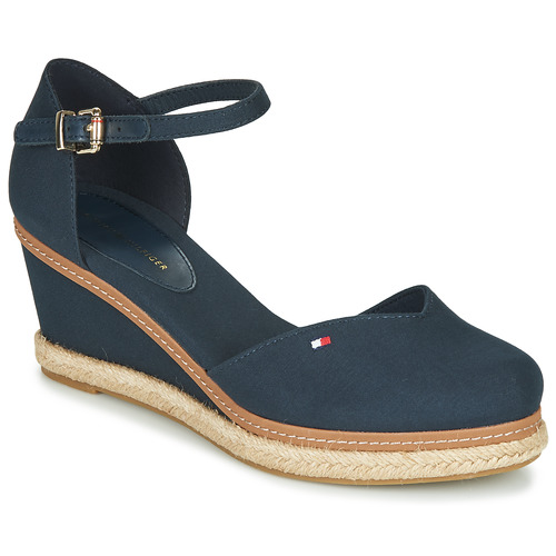 Tommy Hilfiger - BASIC CLOSED TOE MID WEDGE Azul