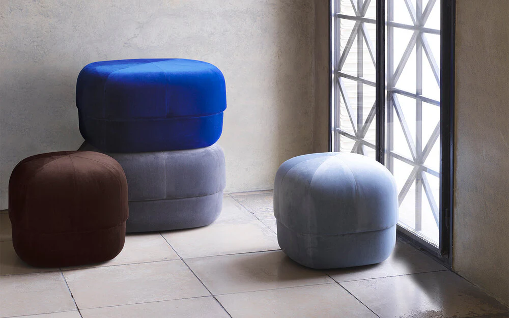 Normann Copenhagen  Circus puf, stor, Coffee - 35x65x65 cm