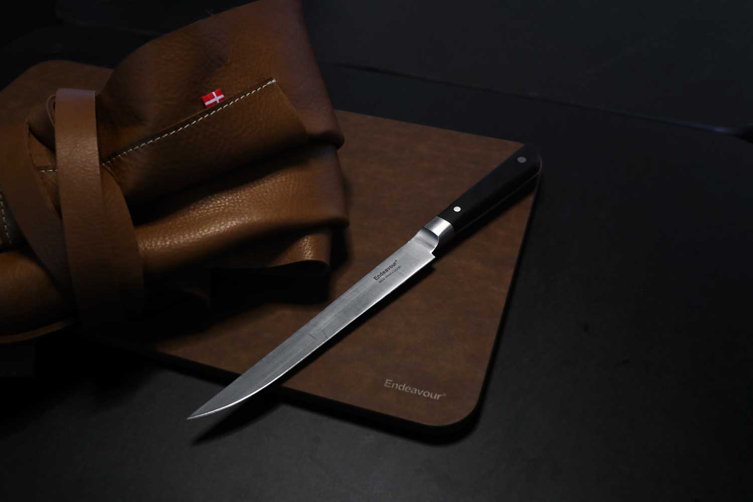 Endeavour  Mini, skærebræt - Brown Black