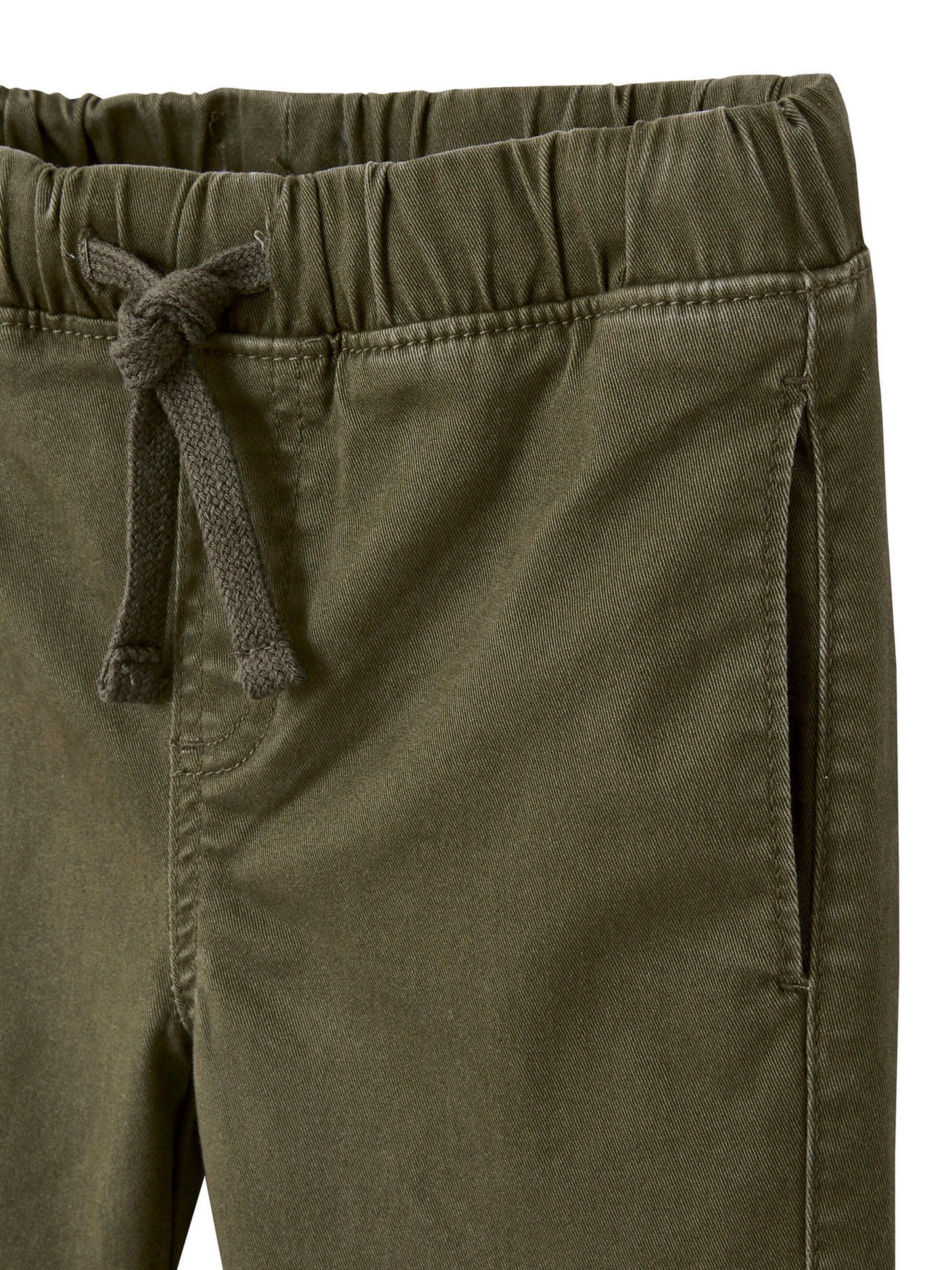 Vertbaudet Jungen Cargohose mit Dehnbund, Bundweite verstellbar dunkelkhaki