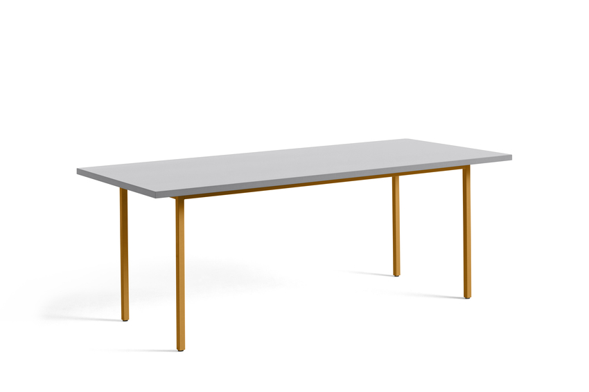 Eettafel Two Colour ochre light grey 200x90cm