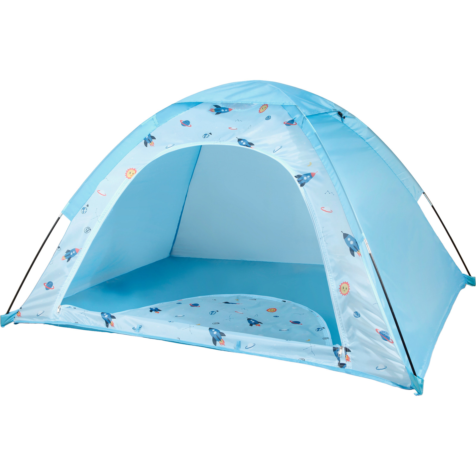 Spielzelt Rakete 145x115x84cm, blau