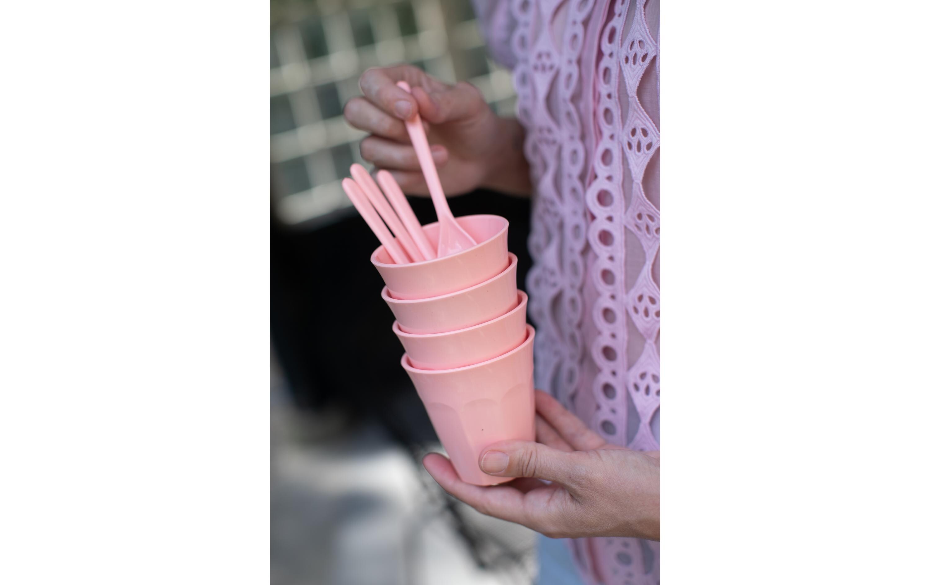 Trinkbecher Nora S 150 ml, 1 Stück, PinkTrinkbecher aus biozirkulärem Kunststoff