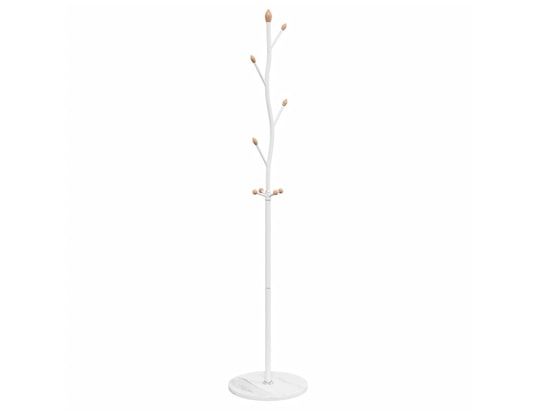 VIDAXL - Porte manteau Porte-manteau blanc 177 cm fer enduit de poudre