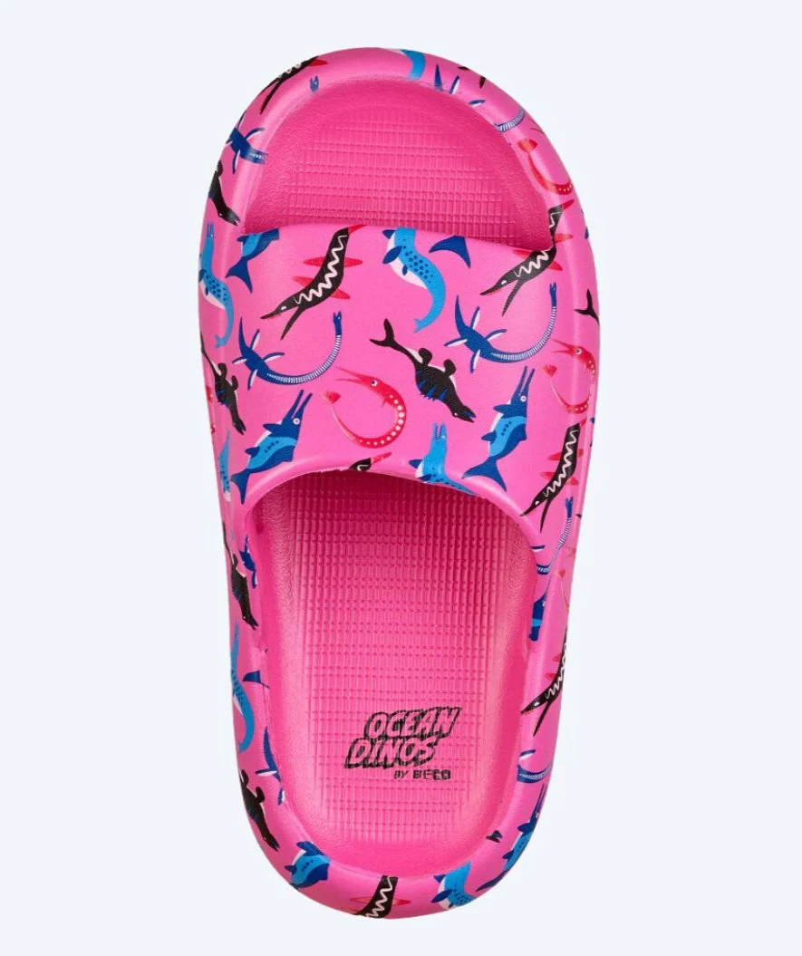 Beco badesandaler til børn - Ocean Dinos - Pink