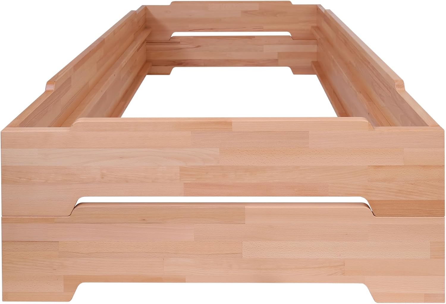 Krok Wood Massivholzbett Emily (stapelbar) in Buche 90x200 cm