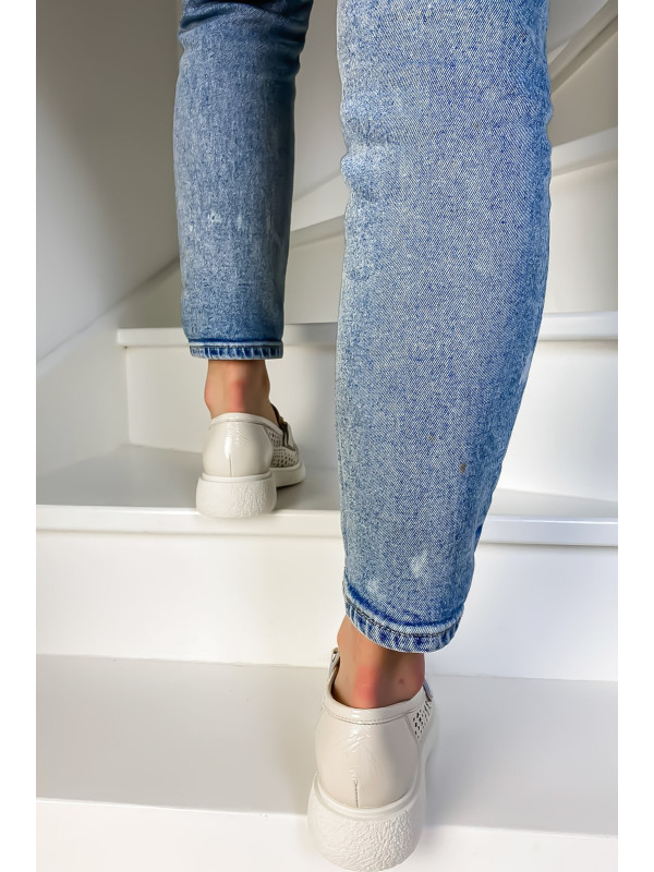 Mocassins E303E10 Naplak Ghiaccio - Semerdjian
