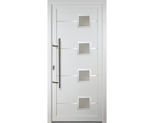 Signum Model 1 RC2 toegangsdeur, aluminium, wit/wit, 980 x 2080 mm, DIN links