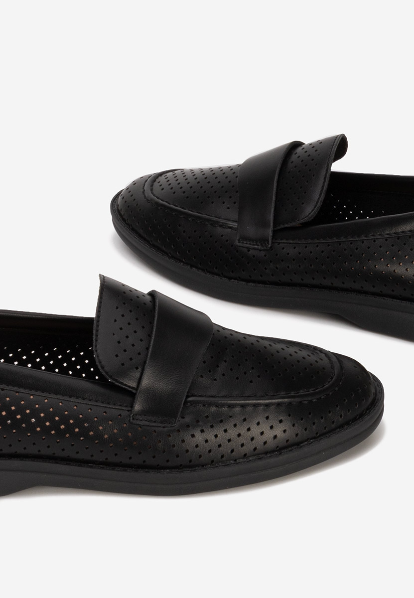 Mocassins femme noirs Morvana