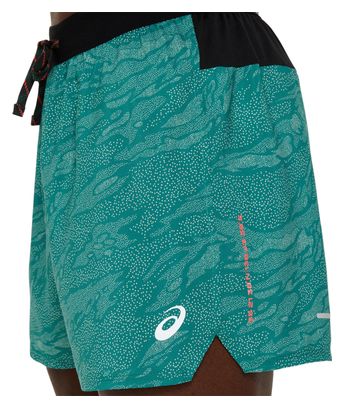 Short Asics Fujitrail Vert Homme