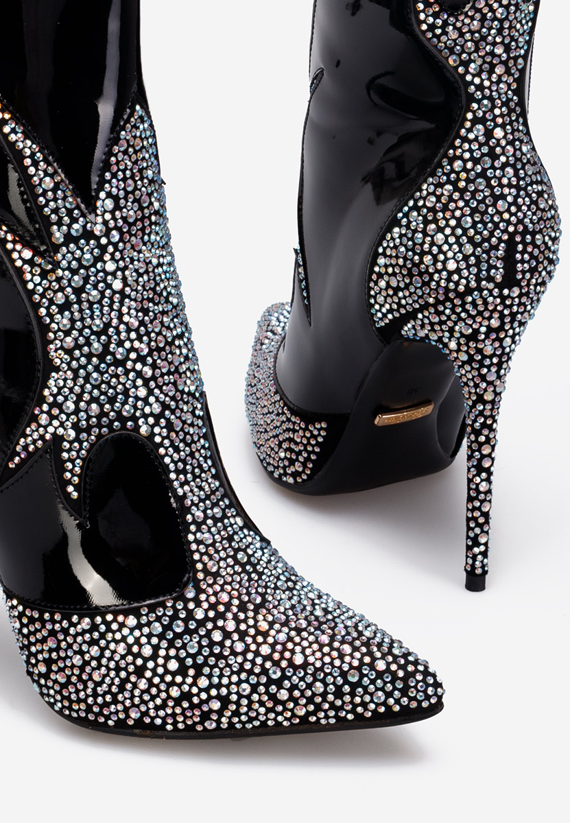Bottines stiletto noires Jaresa