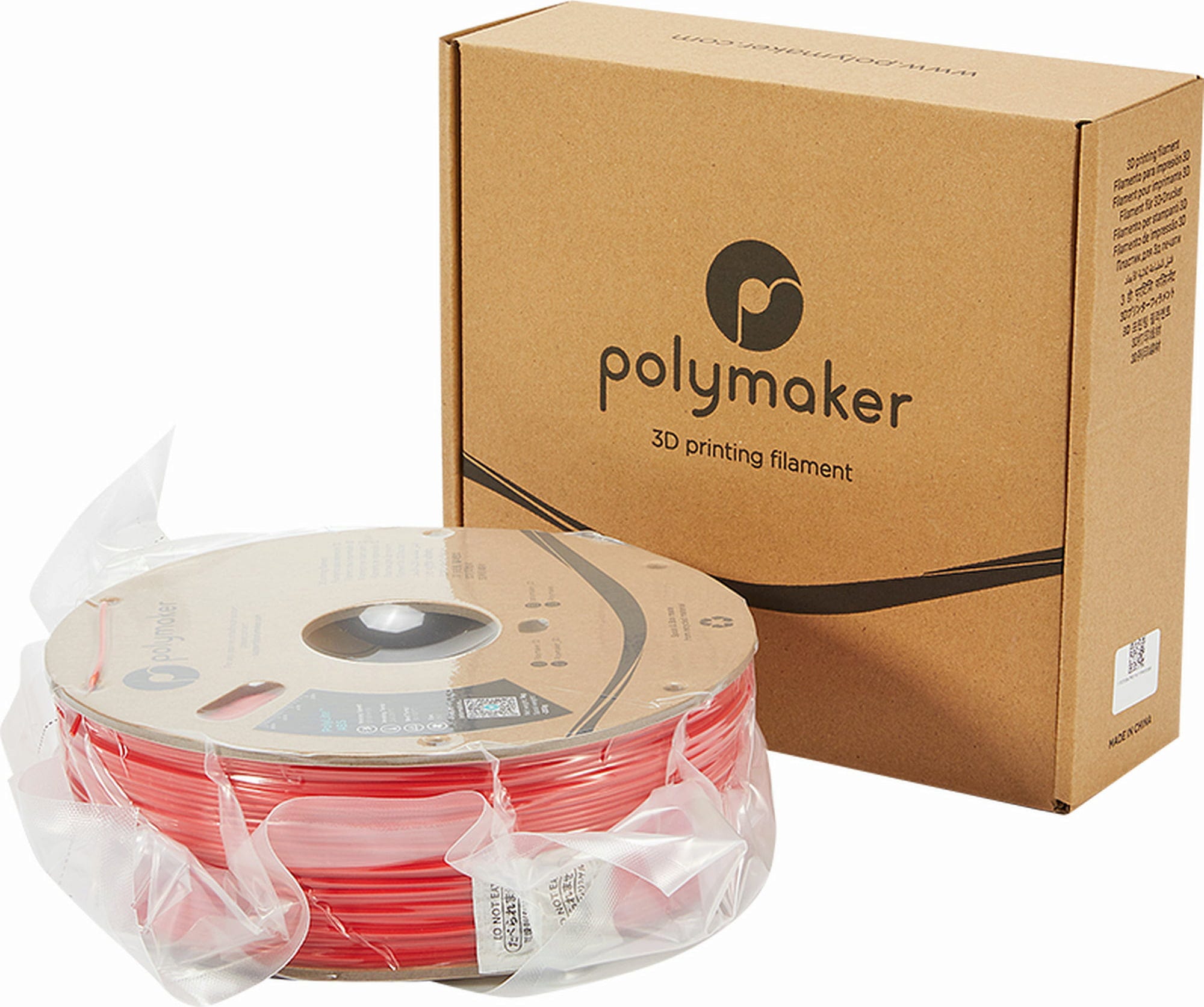 Polymaker  PolyLite ABS Rot, 1,75 mm (1.000 g)    Außergewöhnliche Qualität mit PolyLite ABS in Rot