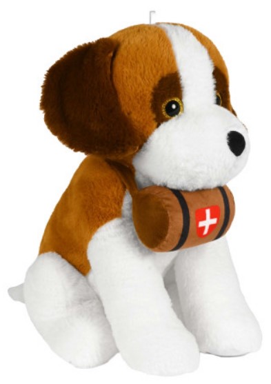 Plüsch-Bernhardiner sitzend 40 cm