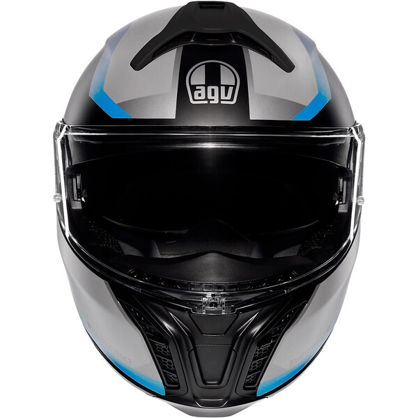 AGV - Casque Tourmodular Stray Noir Mat / Gris / Bleu