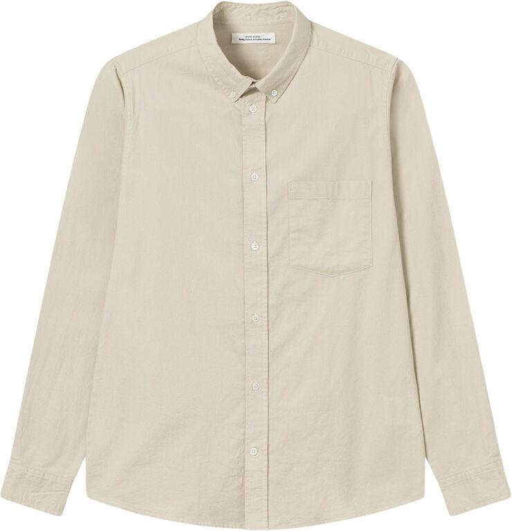 Wood Wood WWAdam classic flannel shirt Soft sand