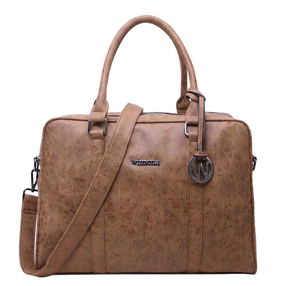 Wimona Luciana Dames Laptoptas cognac